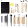 Pottery Tool Set Clay Carving Knife Indentation Pen Set