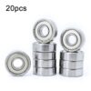 20pcs Miniature Bearings Silent Deep Groove Ball Bearings