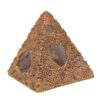 Fish Tank Aquascape Hiding House Resin Pyramid Shrimp House Hiding Cave