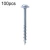 RUITOOL ST4 100pcs Woodworking Slant Hole Screws Half Tooth Self Tapping Phillips Bolt