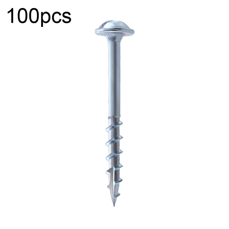 RUITOOL ST4 100pcs Woodworking Slant Hole Screws Half Tooth Self Tapping Phillips Bolt