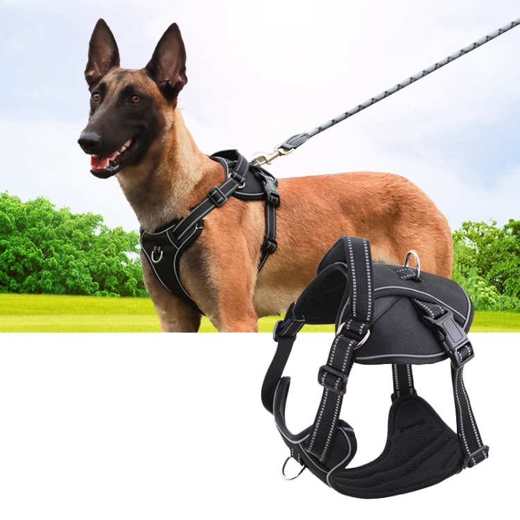 Sh751 Pet Universal Reflective Vest Leash Dog Chest Leash