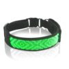 LED Display Pet Collar Rechargeable High Visibility DIY Single Color Collar
