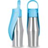 Pet Outing Stainless Steel Folding Water Bottle Outdoor Portable Drinking Fountain