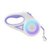 LED Light Luminous Pet Dog Leash Automatic Retractable Dog Walking Leash