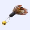 Simulated Insect Feather Cat Teaser Replacement Head Cats Self-Help Toy Bell