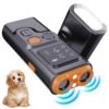 Ultrasonic Dual Head Dog Repeller Bark Stopper With High Power LED Flash Light