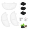 Pet Water Fountain Filters Wireless Cat Fountain Replacement Filter With Pre-Filter Sponges