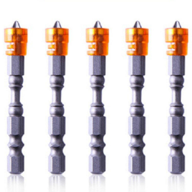 5 PCS 65mm Magnetic Coil Alloy Steel Cross Bit Single Head Electric Drill Electric Screwdriver Head