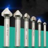 6 In 1 90 Degree Three-edge Chamfering Knife Woodworking Milling Cutter Chamfering Machine Hole Opener