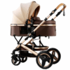 Belecoo 5 3-in-1 Lite Pram for 0-3 Years - Ergonomic and Stylish Khaki Stroller with Explosion-Proof Wheels and Adjustable Canopy