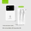 SHUAXIN PN57 20000mAh Power Bank with Built-in USB-C, USB-A & Lightning Cables – High-Capacity Portable Charger for All Devices