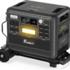 FOSSiBOT F2400 Portable Power Station 2400W (4800W Peak),2048Wh LiFePO4 Battery Solar Generator with 1100W AC & 500W Solar Charging,APP Control, 1.5H Fast Charging,for Home,Outdoor