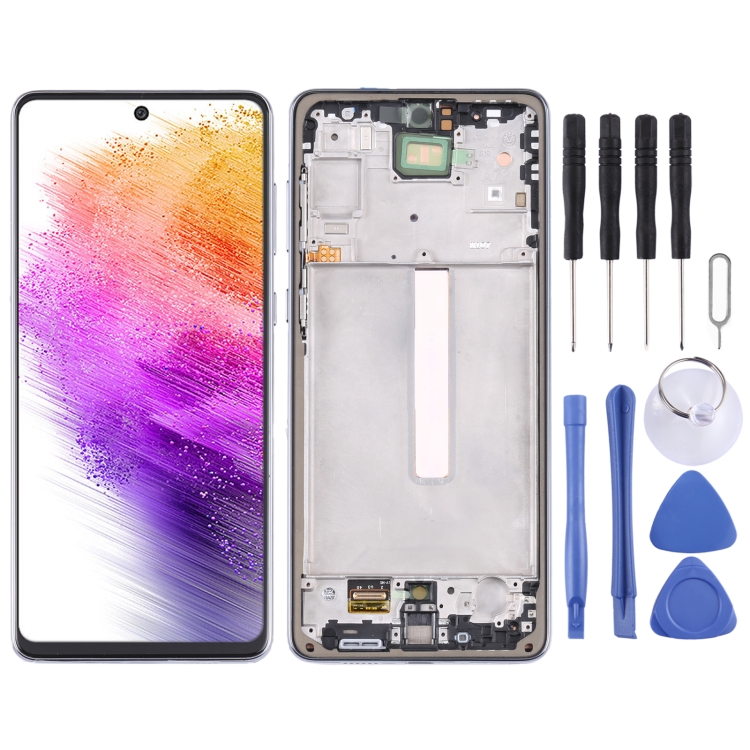 Original LCD Screen and Digitizer Full Assembly with Frame, For Samsung Galaxy A73 5G SM-A736B, For Samsung Galaxy A53 5G SM-A536B, For Samsung Galaxy A13 5G SM-A136U, For Samsung Galaxy A12 Nacho, For Samsung Galaxy A23 SM-A235F...