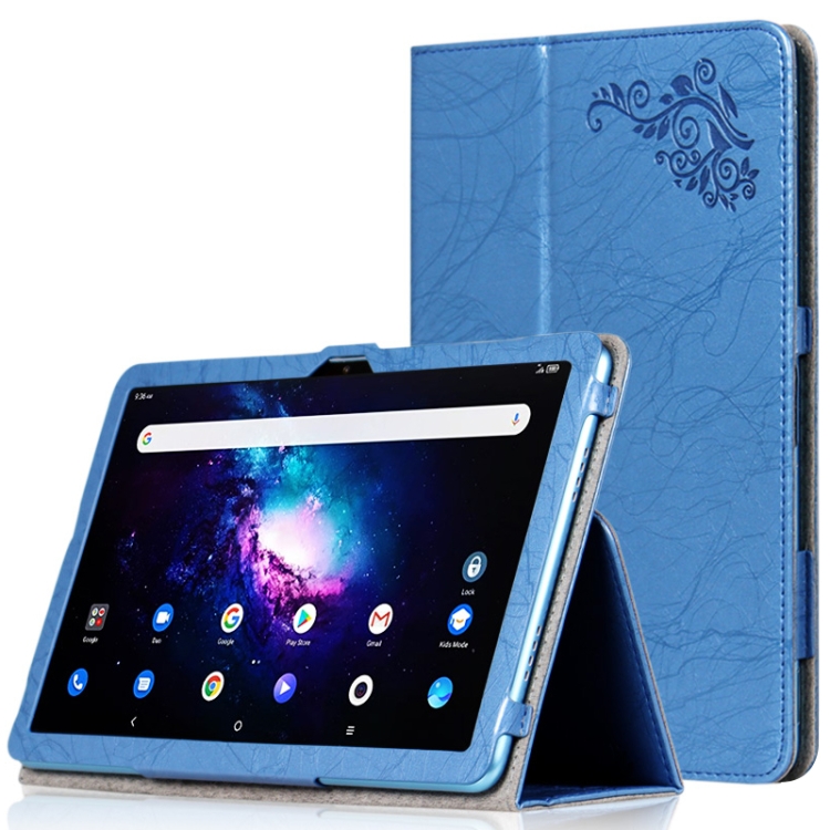 Printed Leather Tablet Case with Holder, For TCL 10 TabMax 4G