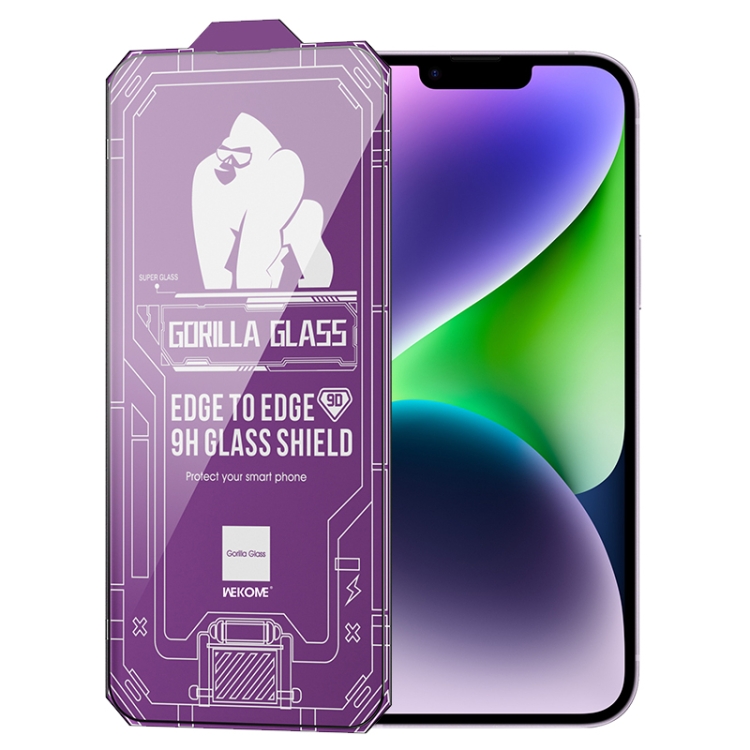 WK WTP-068 King Kong Vacha Corning 9D Curved HD Tempered Glass Film, For iPhone 14, For iPhone 14 Plus, For iPhone 14 Pro, For iPhone 14 Pro Max, For iPhone 13, For iPhone 13 Pro, For iPhone 13 Pro Max, For iPhone 12, For iPhone 12 Pro...