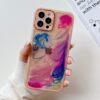 Oil Painting Electroplating TPU Phone Case, For iPhone 12 Pro Max, For iPhone 11 Pro, For iPhone 11 Pro Max, For iPhone SE 2022/2020 / 8 / 7