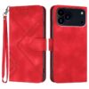 Line Pattern Skin Feel Leather Phone Case, For iPhone 17 Pro Max, For iPhone 17 Pro, For iPhone 17, For iPhone 17 Air