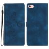 Flower Butterfly Embossing Pattern Leather Phone Case, For iPhone 16e, For iPhone 16 Pro Max, For iPhone 16 Pro, For iPhone 16 Plus