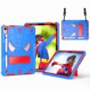 Spider Texture Silicone Hybrid PC Tablet Case with Shoulder Strap, For iPad 10th Gen 10.9 2022, For iPad Pro 11 2021 / Air 5 10.9