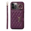 Horizontal Card Bag Ring Holder Phone Case with Dual Lanyard, For iPhone 12 Pro, For iPhone 11 Pro Max, For iPhone 11