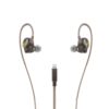 WK YC08 8 Pin Transparent Music Call Wired Earphone, Length: 1.2m, 8 Pin