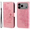 Seven-petal Flowers Embossing Leather Phone Case, For iPhone 17 Pro Max, For iPhone 17 Pro, For iPhone 17, For iPhone 17 Air