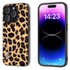 ABEEL Black Edge Leopard Phone Case, For iPhone 14 Pro, For iPhone 14 Pro Max