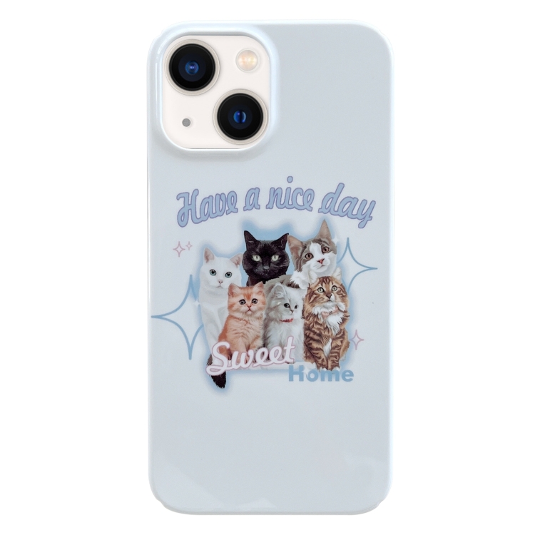 Painted Pattern PC Phone Case, For iPhone 13