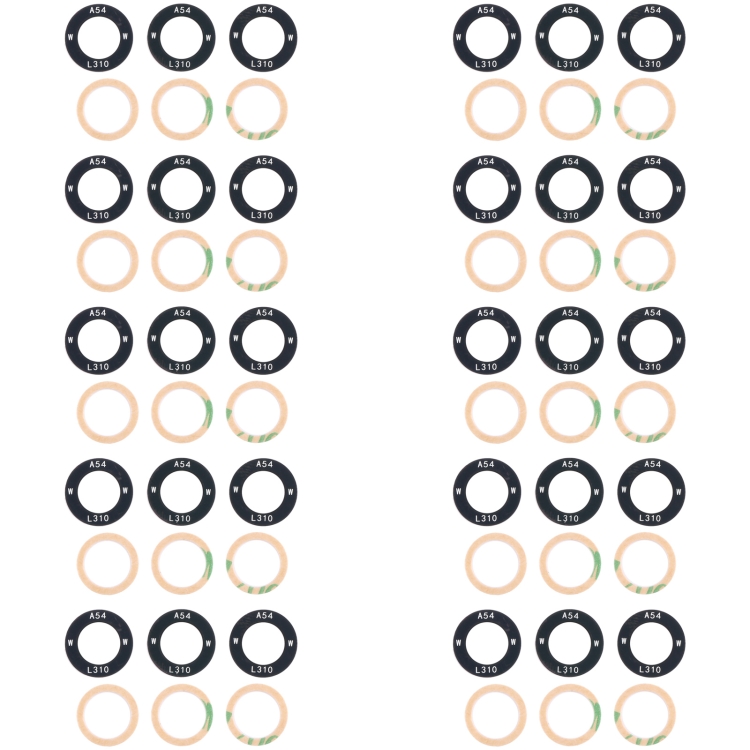 10set Back Camera Lens, For Samsung Galaxy M54 SM-M546B, For Samsung Galaxy M14 SM-M146B, For Samsung Galaxy A24 4G SM-A245F, For Samsung Galaxy F04 SM-E045F, For Samsung Galaxy A14 SM-A145F, For Samsung Galaxy M04 SM-M045F...