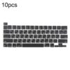 For MacBook A2251 A2289 A2238 A2338 10pcs US Small Enter Version Keycaps, Russian, Korean