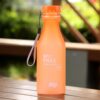 550ml Frost Leak-proof Plastic Portable Soda Bottle Sealed Simple Student Handy Beverage Bottle, 550ml