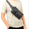 Universal Outdoor Men Shoulder Messenger Bags Retro Men Waist Bag, Size: L (27cm x 15cm x 1cm)