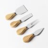 kn603 4 in 1 Wooden Handle Stainless Steel Cheese Knife Baking Tool Set