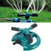 Garden Automatic Rotating Nozzle 360 Degree Rotary Automatic Sprinkler Garden Lawn Watering Nozzle Irrigation Nozzle with 3/4 inch Water Hose Connector