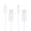 2 PCS HAWEEL 1m High Speed 8 pin to USB Sync and Charging Cable Kit for iPhone, iPad(White)