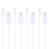 4 PCS HAWEEL 1m High Speed 8 pin to USB Sync and Charging Cable Kit for iPhone, iPad(White)