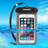 HAWEEL Transparent Universal Waterproof Bag with Lanyard for iPhone, Galaxy, Huawei, Xiaomi, LG, HTC and Other Smart Phones(Black)