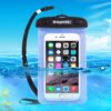 HAWEEL Transparent Universal Waterproof Bag with Lanyard for iPhone, Galaxy, Huawei, Xiaomi, LG, HTC and Other Smart Phones(Blue)