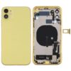 Battery Back Cover Assembly (with Side Keys & Power Button + Volume Button Flex Cable & Wireless Charging Module & Motor & Charging Port & Speaker Ringer Buzzer & Card Tray & Camera Lens Cover) for iPhone 11, For iPhone 11, For iPhone 11(Assembly)