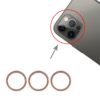 3 PCS Rear Camera Glass Lens Metal Protector Hoop Ring for iPhone 12 Pro, For iPhone 12 Pro