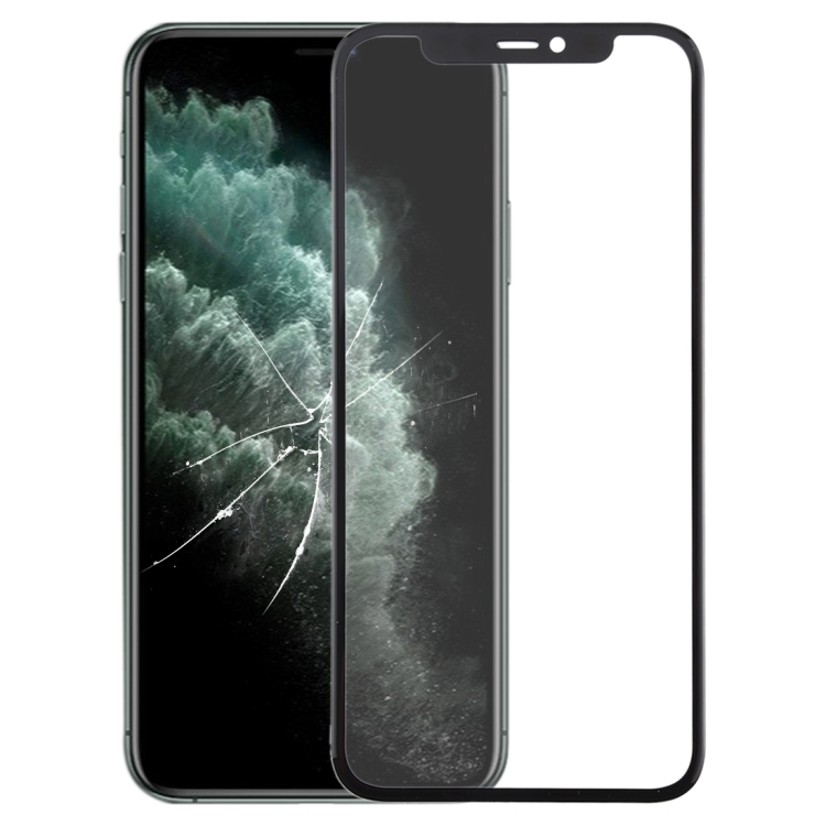 Front Screen Outer Glass Lens + OCA Optically Clear Adhesive for iPhone 11 Pro Max, For iPhone 11 Pro Max (with OCA)