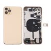 Battery Back Cover Assembly (with Side Keys & Power Button + Volume Button Flex Cable & Wireless Charging Module & Motor & Charging Port & Speaker Ringer Buzzer & Card Tray & Camera Lens Cover) for iPhone 11 Pro, For iPhone 11 Pro...
