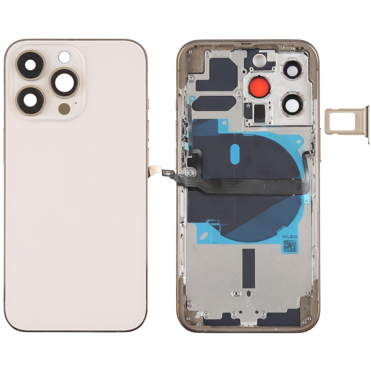 For iPhone 13 Pro Battery Back Cover with Side Keys & Card Tray & Power + Volume Flex Cable & Wireless Charging Module, For iPhone 13 Pro(Assembly)