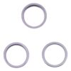 For iPhone 14 Pro Max 3PCS Rear Camera Glass Lens Metal Outside Protector Hoop Ring, For iPhone 14 Pro Max