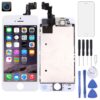 LCD Screen with Front Camera for iPhone 5S, 4 in 1 for i5s White, 4 in 1 for i5s Black