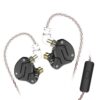 KZ ZSN Circle Iron Moving Iron Quad-core Wired Control In-ear Mega Bass HiFi Earphone with Microphone