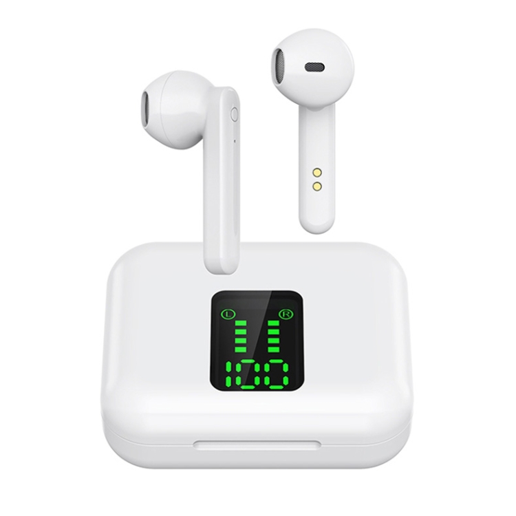 P100pro TWS Bluetooth 5.0 Touch Wireless Bluetooth Earphone with Charging Box & LED Smart Digital Display, Support Siri & Call