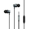 REMAX RM-202 In-Ear Stereo Metal Music Earphone with Wire Control + MIC, Support Hands-free