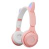 M6 Luminous Cat Ears Two-color Foldable Bluetooth Headset with 3.5mm Jack & TF Card Slot, Two-color Pink, Two-color Blue, Two-color Purple, Two-color White